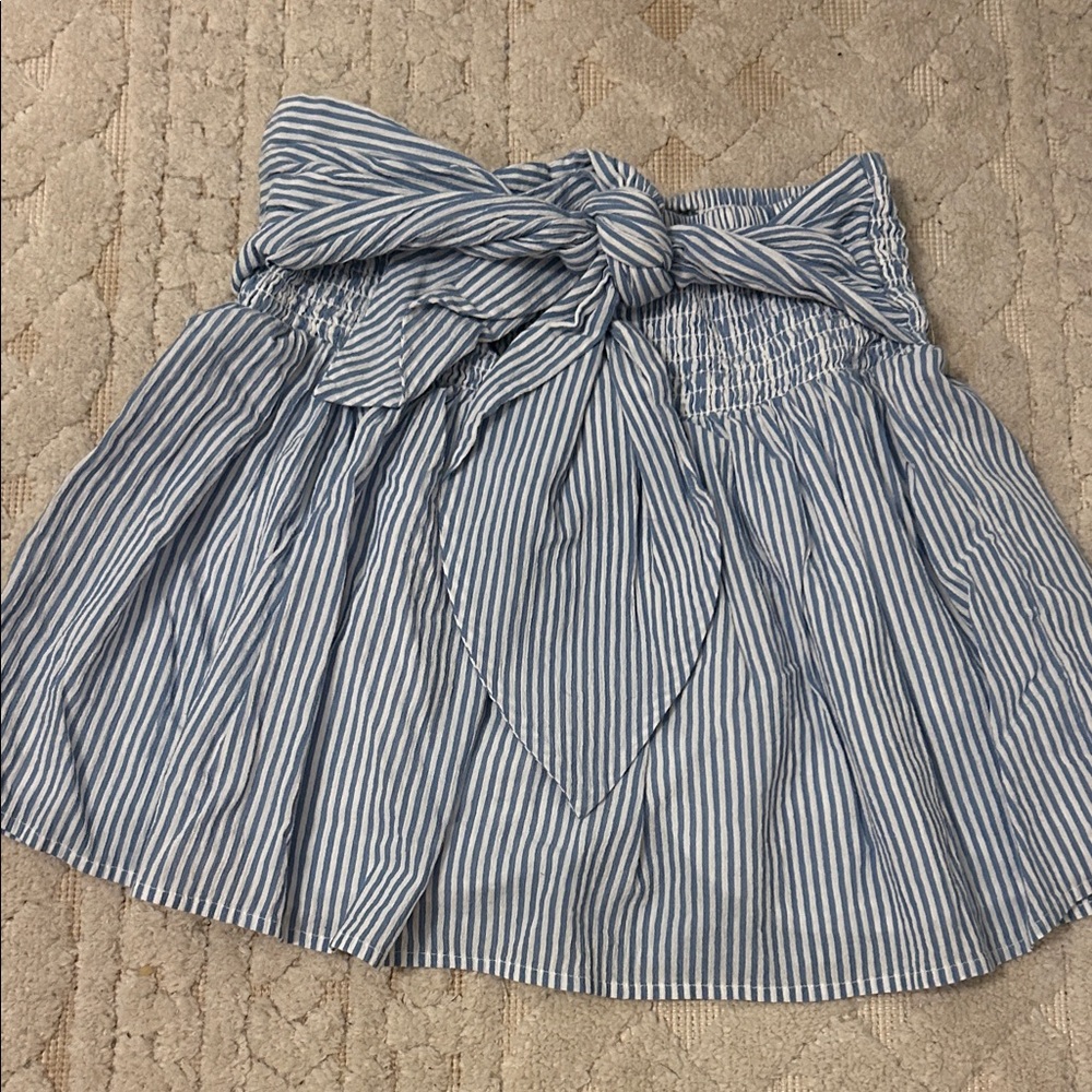 Striped mini skirt
